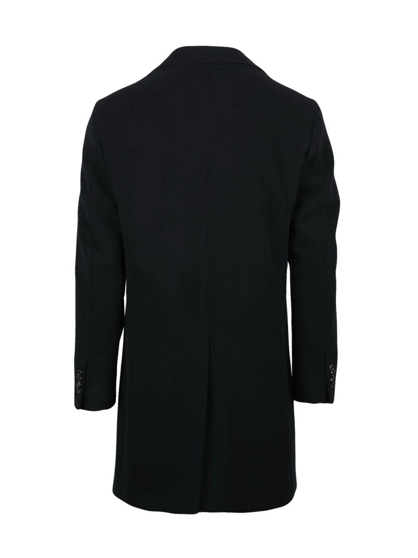 L.B.M. 1911 Black Wool-Cashmere Coat