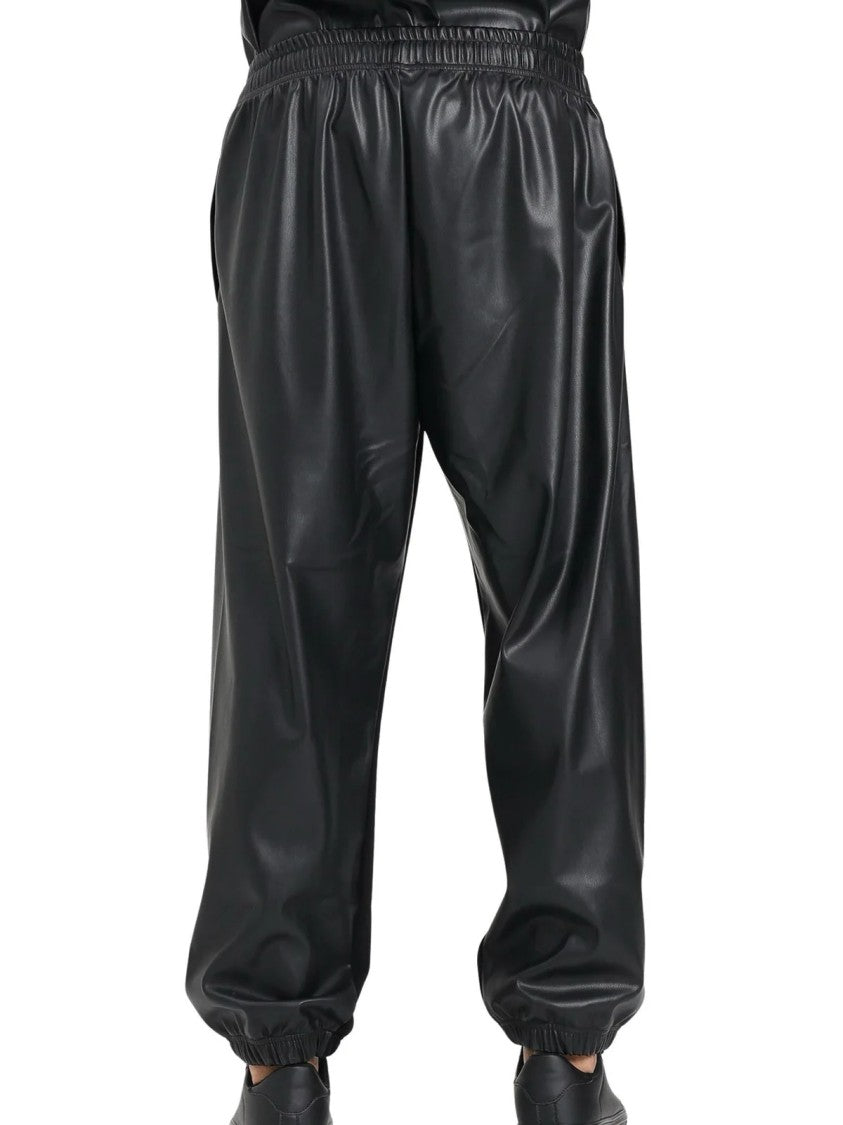 Versace Jeans Couture Cotton Tracksuit With Leather-Like Paneling And Relaxed Fit