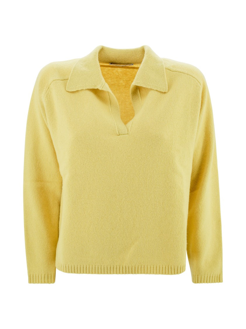 Kangra Light Yellow Knit Sweater