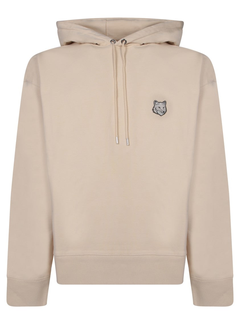 Maison Kitsuné Beige Cotton Hoodie