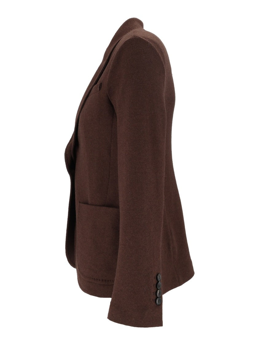 Circolo 1901 Brown Regular-Fit Metallic Button Jacket