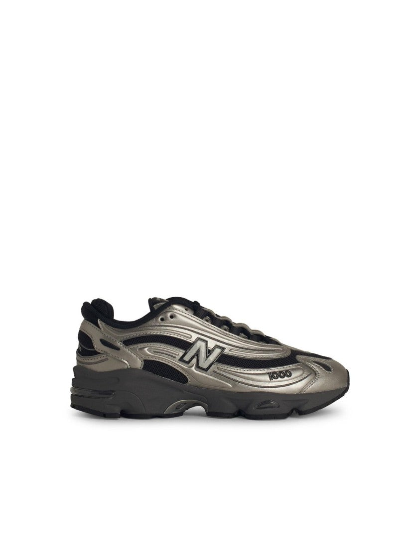 New Balance 1000' Silver Leather Blend Sneakers