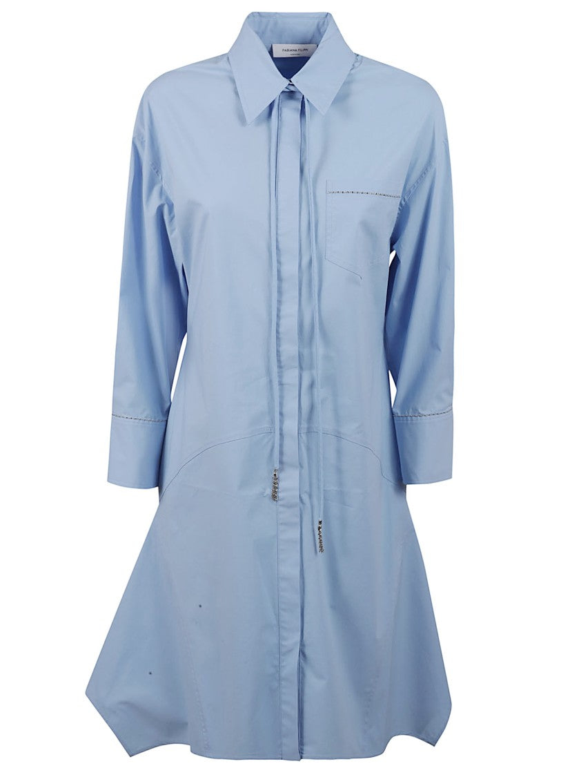 Fabiana Filippi Structured Light Blue Dress