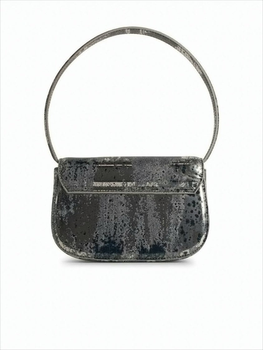 Diesel Textured Grey Shoulder Bag