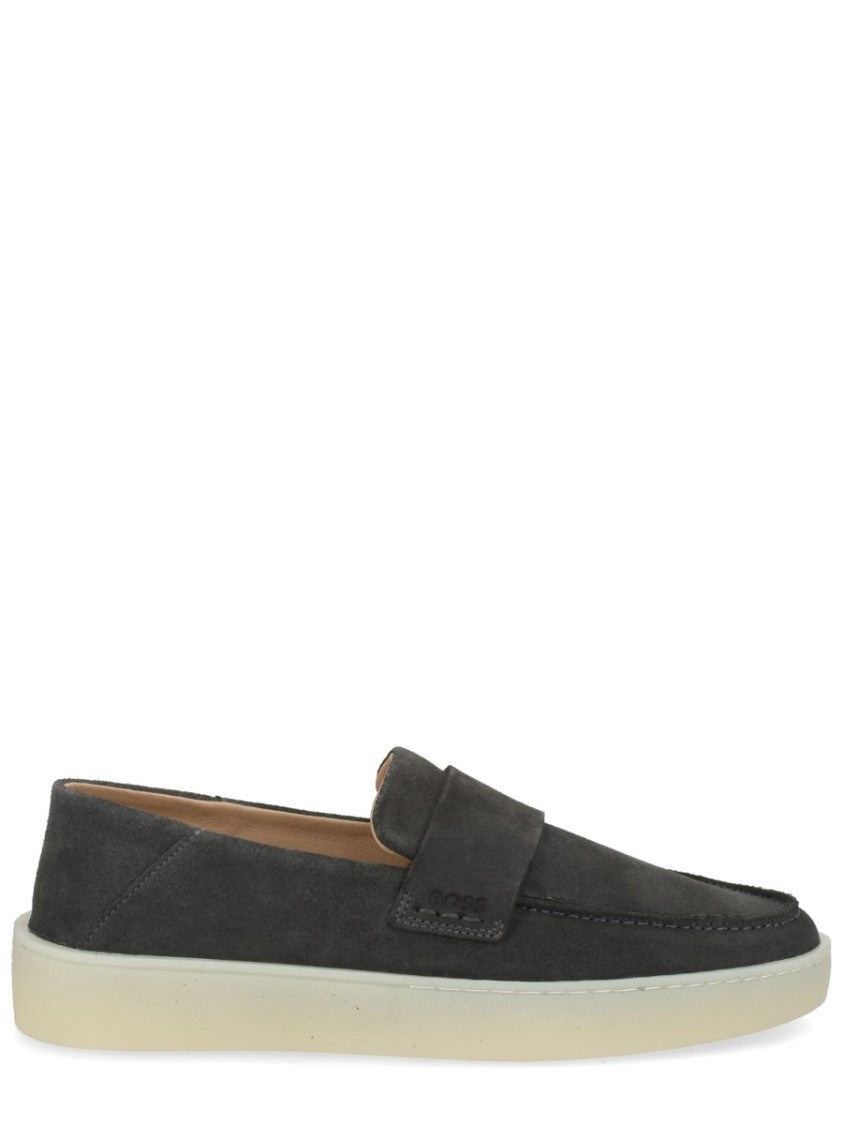 Boss Kieran Cow Suede Penny Loafers