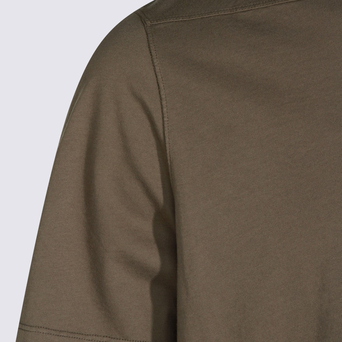 Drkshdw By Rick Owens Brown Short-Sleeved T-Shirt With Minimalist Design