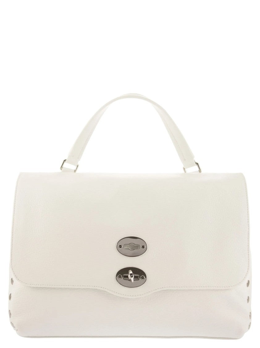 Zanellato Milk White Handcrafted Leather Shoulder Bag