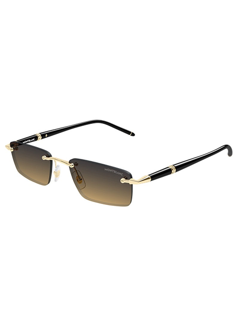 Montblanc Mb0484s Rimless Rectangular Gradient Sunglasses