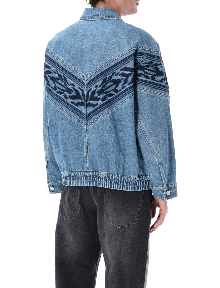 Isabel Marant Marant Julian Embroidered Denim Jacket