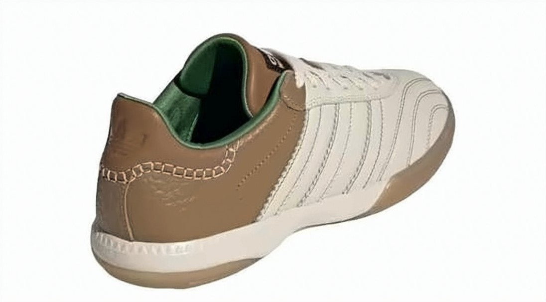 Wales Bonner Low-Top Cream And Brown Leather Sneakers
