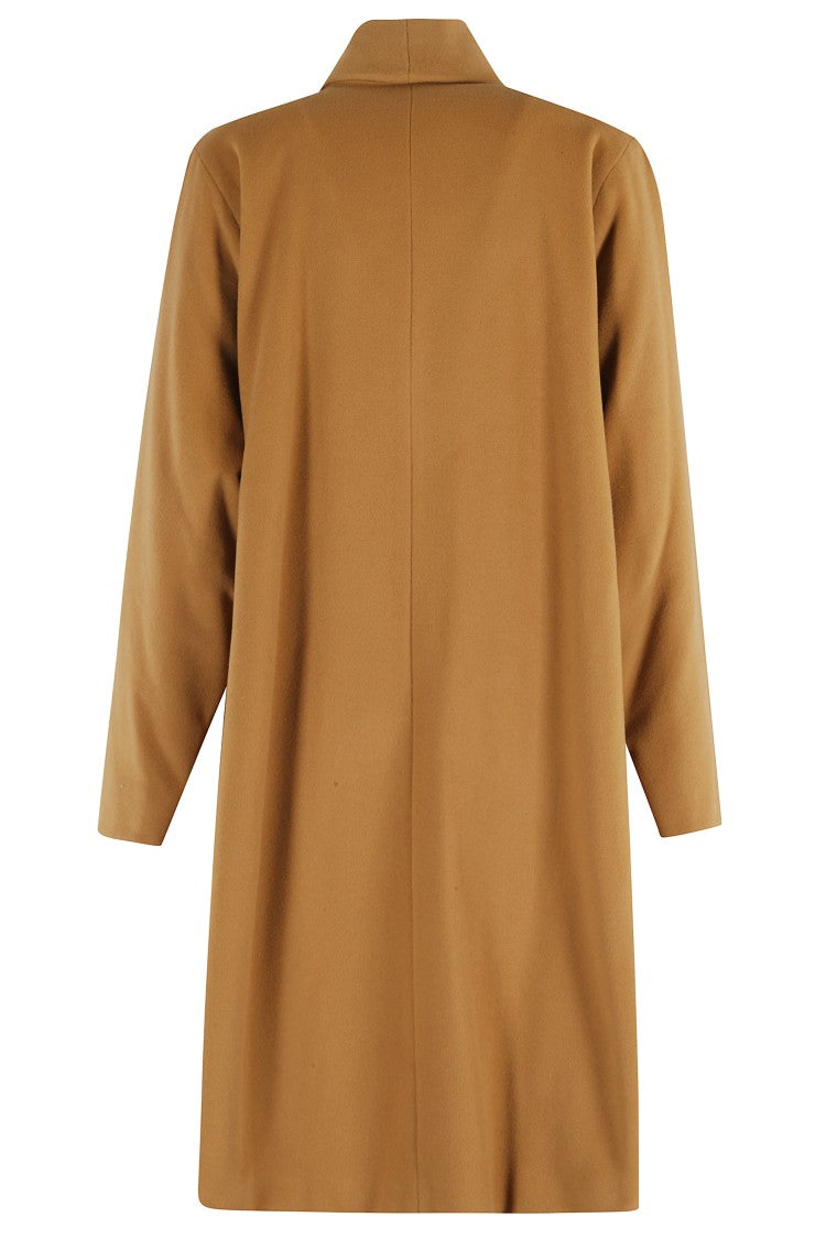 Isabel Marant Elise Gb Medium-Length Camel Wool-Blend Coat