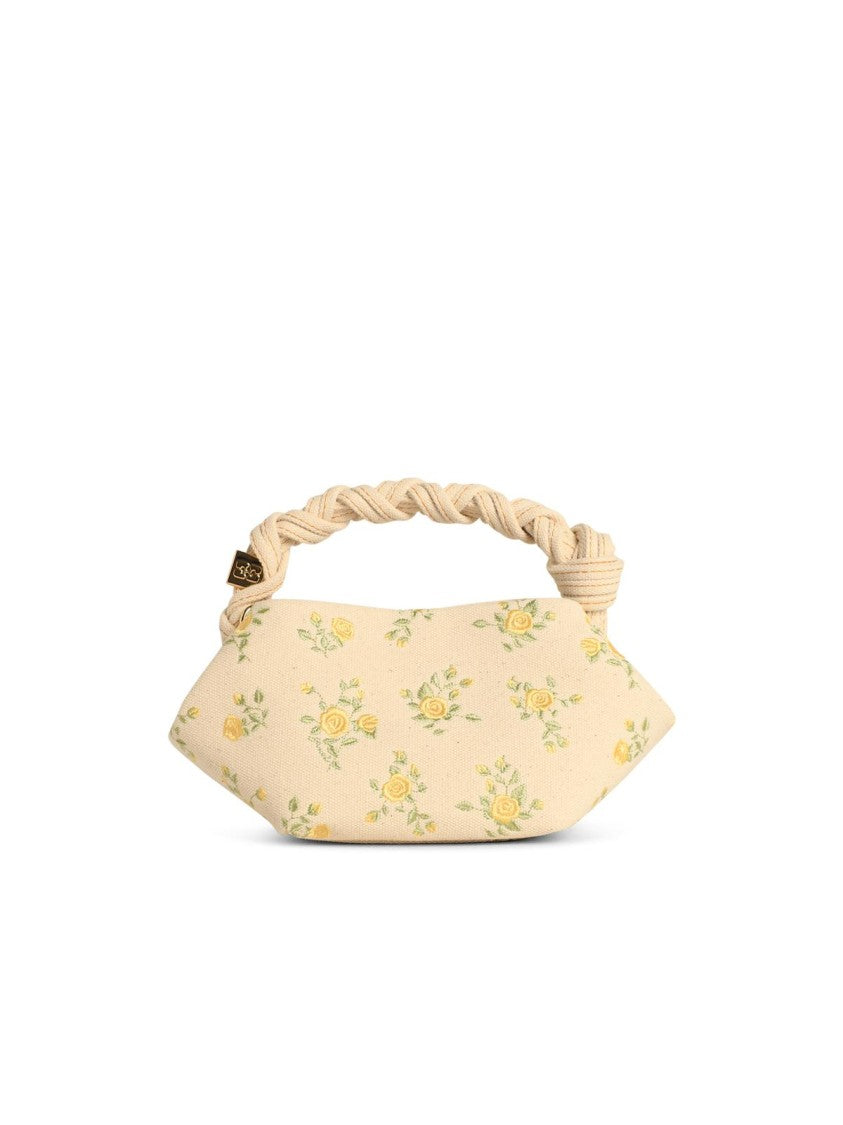 Ganni Mini 'Bou' Bag In Ivory Tela