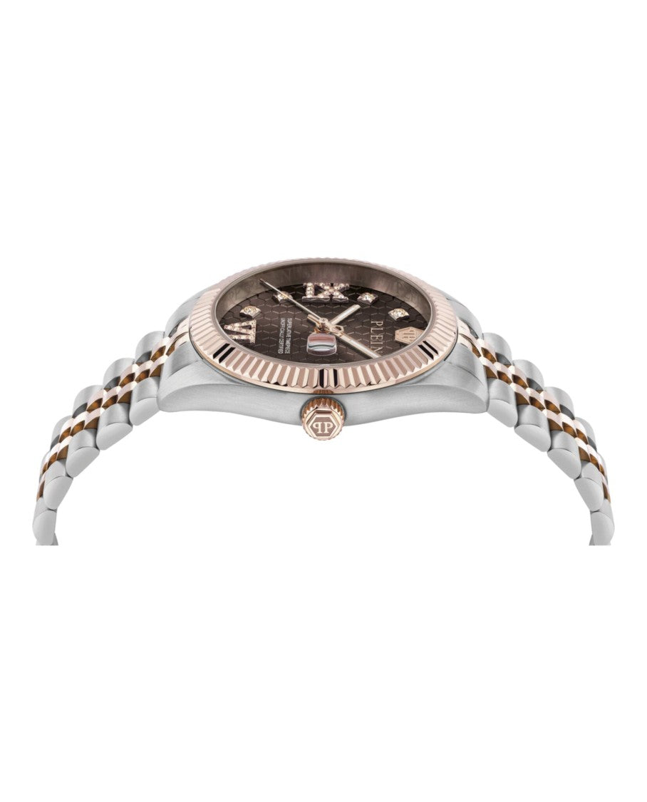 Philipp Plein Date Superlative Crystal Watch With Two-Tone Case