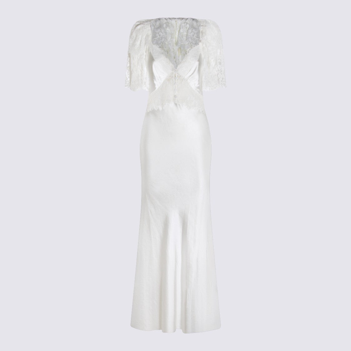 Self-Portrait White Lace Maxi Dress