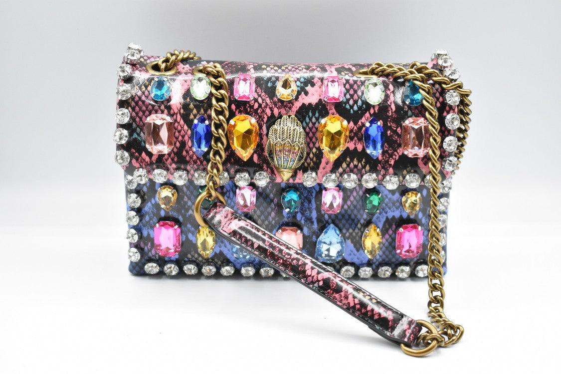 Kurt Geiger Structured Handbag With Snakeskin Pattern