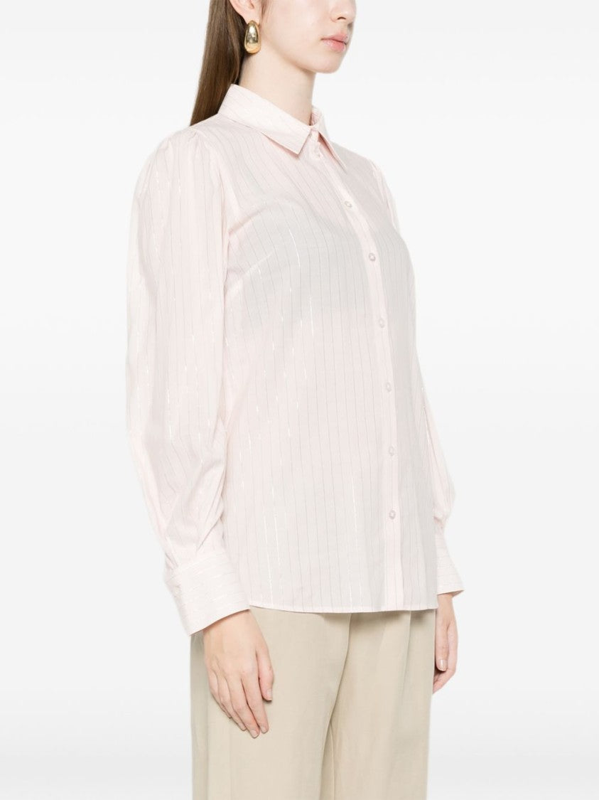 Twin-Set Pink Striped Buttoned Shirt