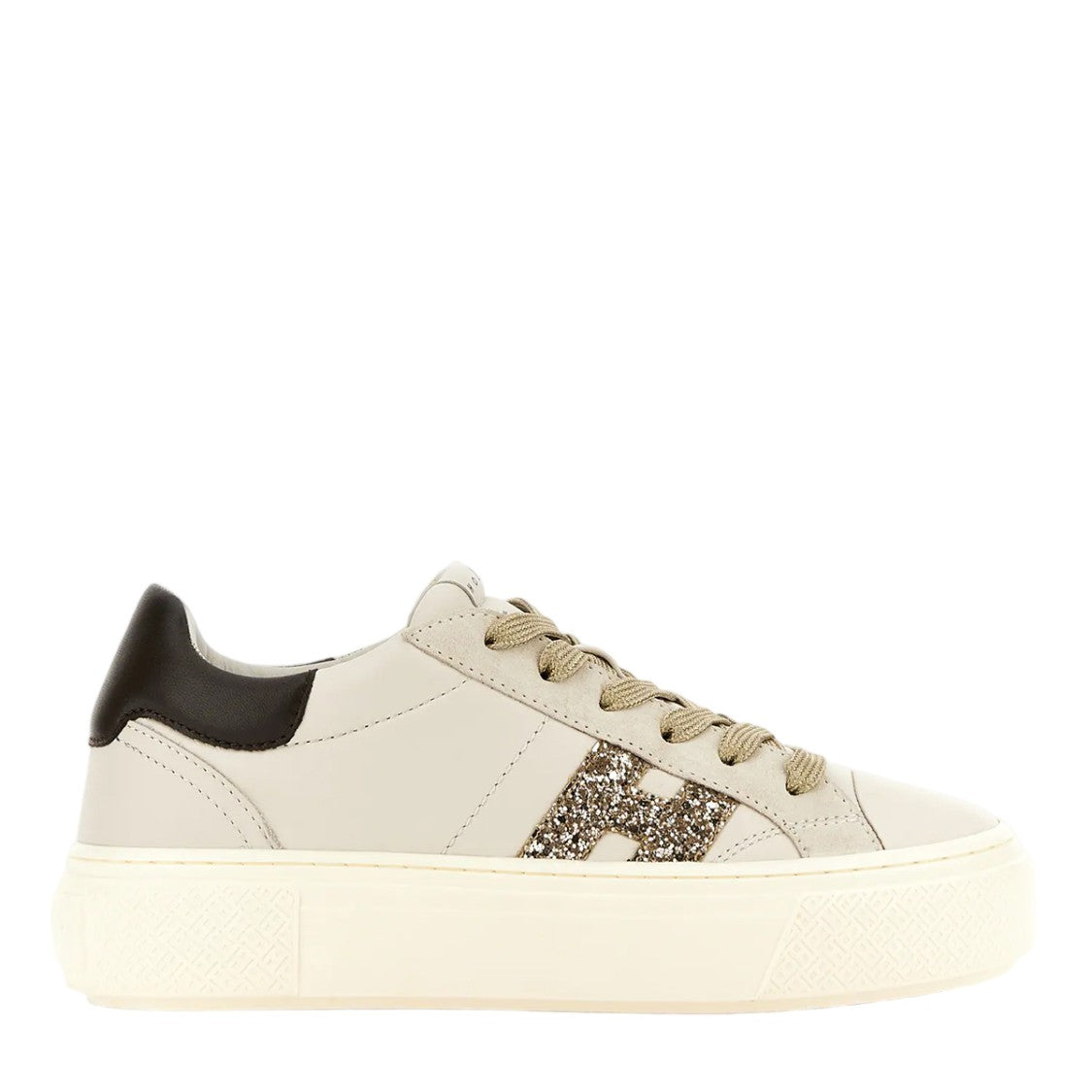 Hogan Chunky Platform Sneakers With Glittering 'H' Logo