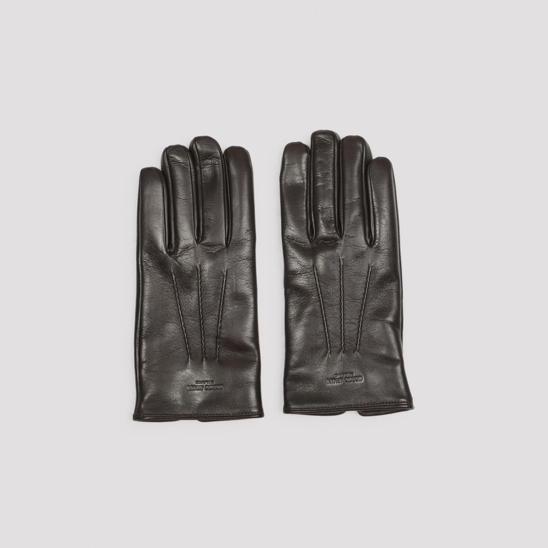 Giorgio Armani Brown Leather Gloves