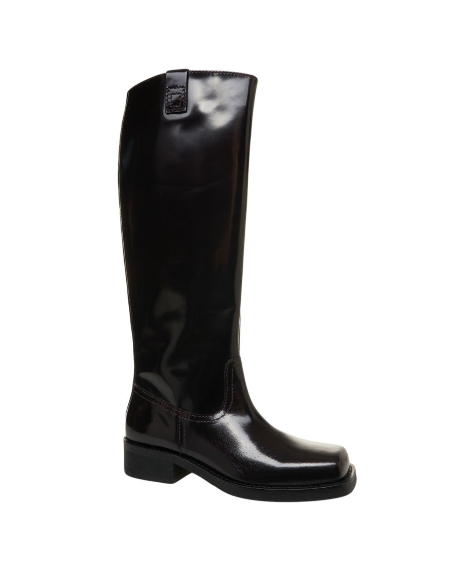 Billi Bi Patent Leather Knee-High Boots