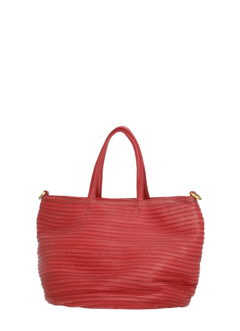 Majo Textured Leather Shoulder Bag With Removable Strap