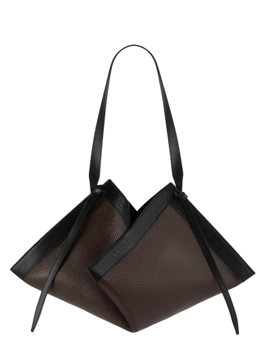 Yuzefi Geometric 100% Leather Wonton Bag By Yuzefi
