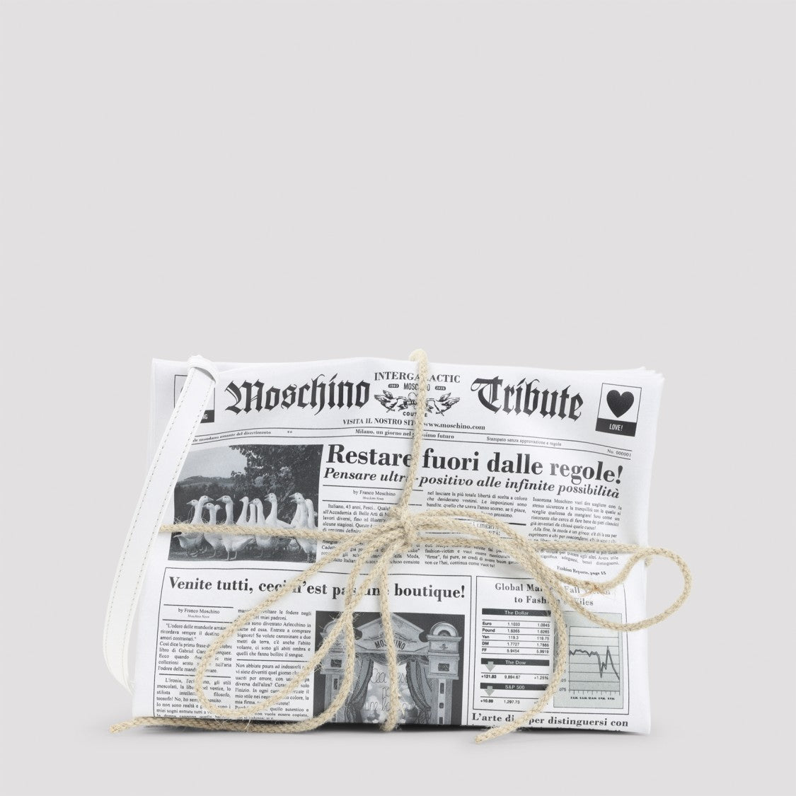 Moschino White Shoulder Bag