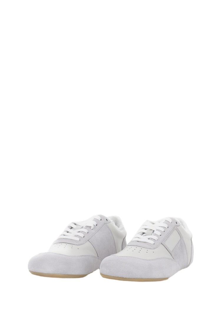 Mm6 By Maison Margiela Low-Profile Sneakers With Teddy Interior And Rubber Sole