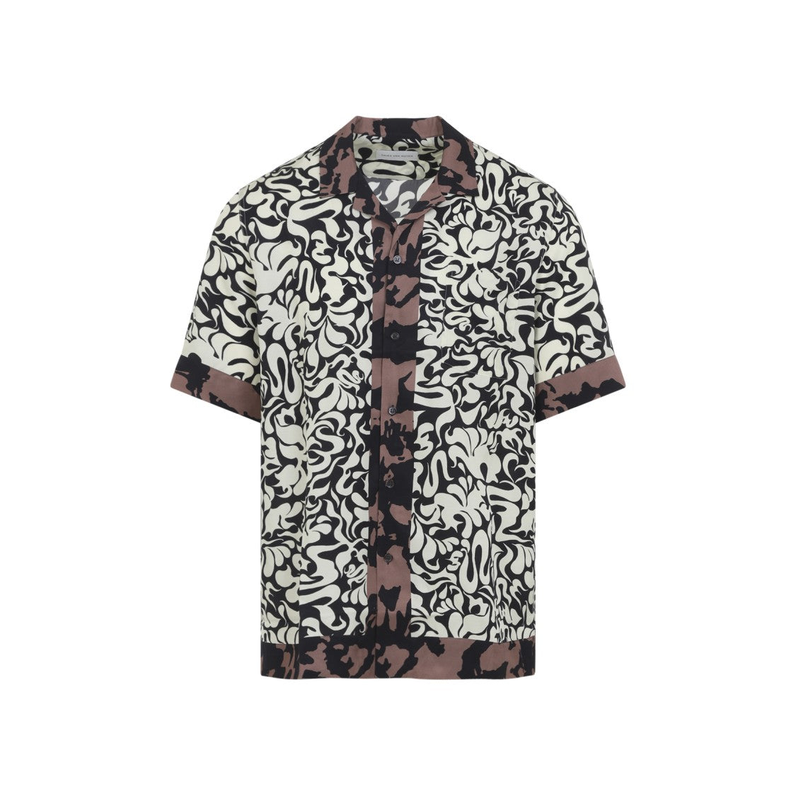 Dries Van Noten Short-Sleeve Casual Shirt With Abstract Pattern