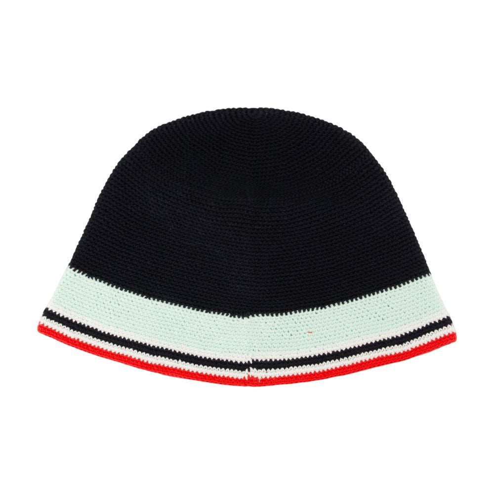 Casablanca Crochet Bucket Hat - Cotton - Black
