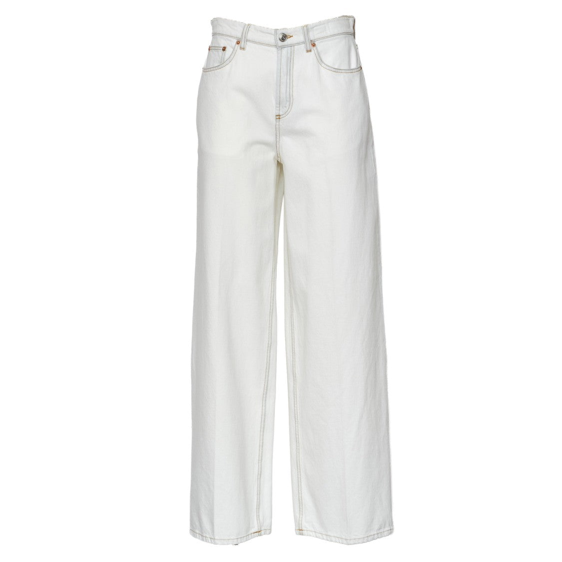 Department 5 Express Contrast Stitch Wide-Leg Jeans