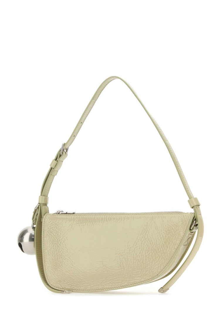Burberry Pastel Green Leather Knight Small Shoulder Bag