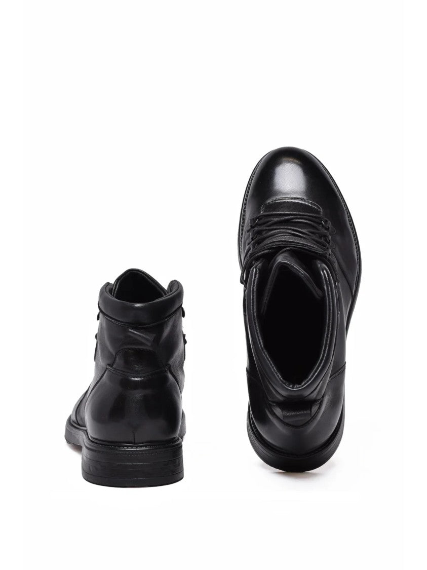 Kebo Black Leather Pedula Boots