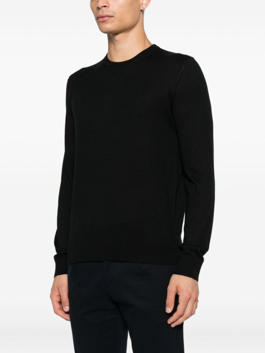 Alpha Studio Silk-Cashmere Blend Crew Neck Sweater