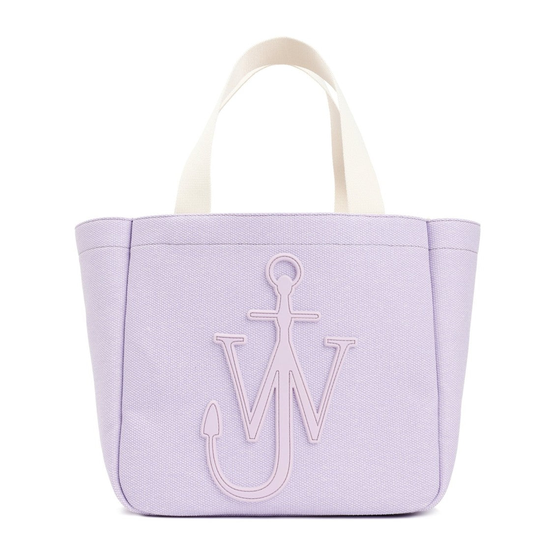 J. W. Anderson Structured Cotton Tote Bag With Embossed Logo And Leather Pull