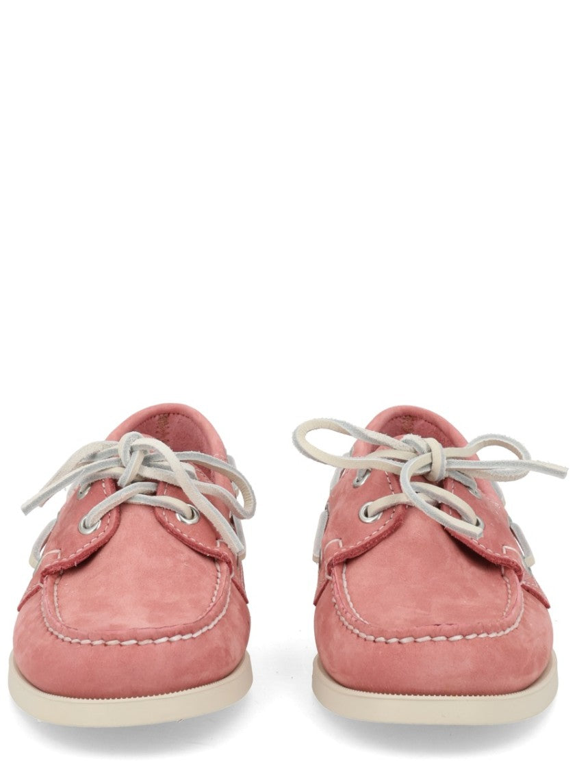 Sebago Docksides Portland White Laces Boat Shoes