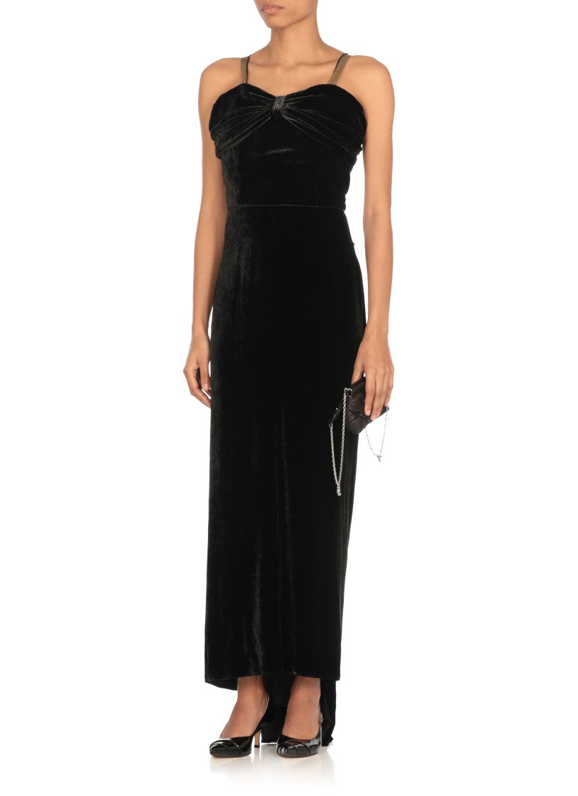 Maison Margiela Black Velvet Dress