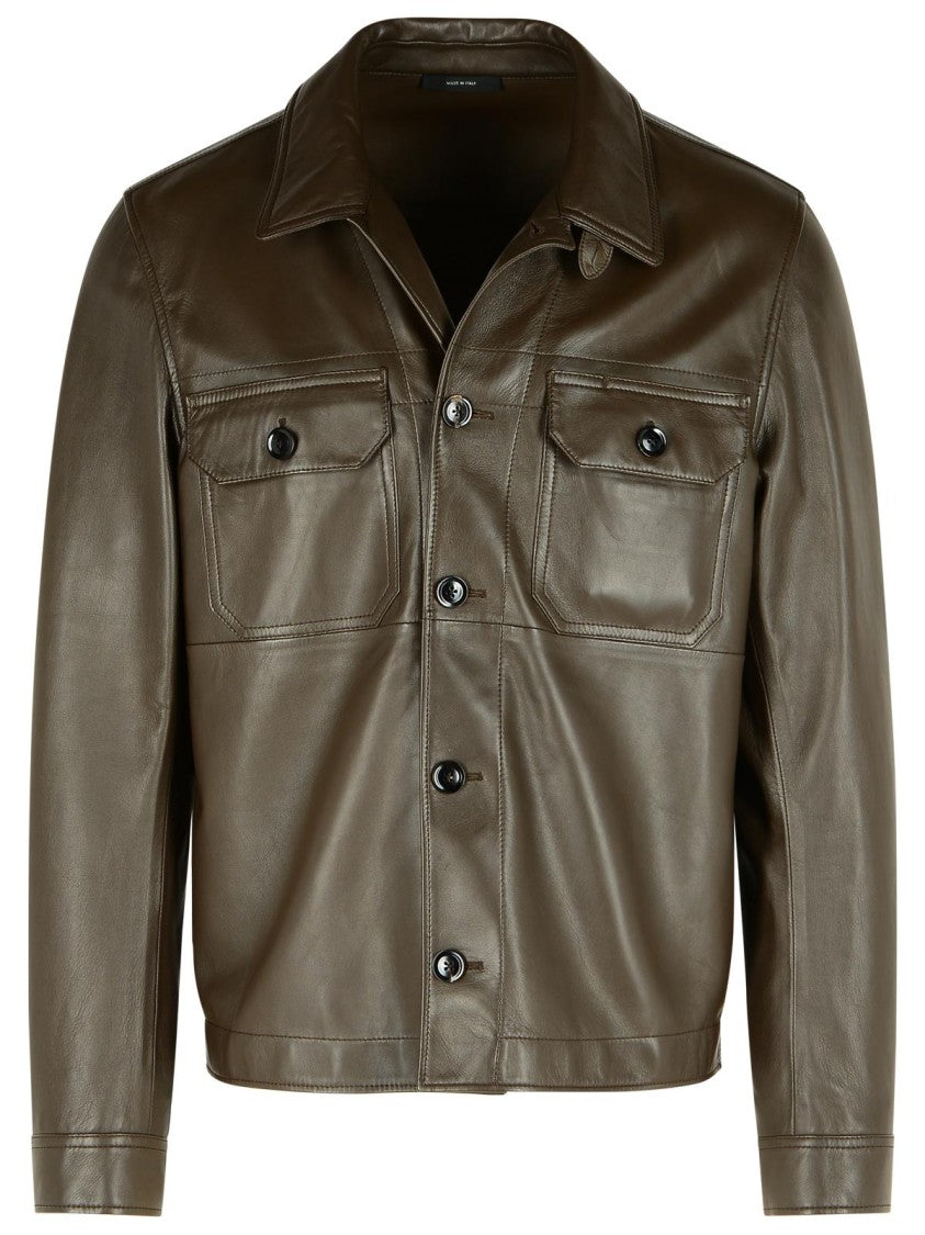 Tom Ford Tobacco Leather Jacket