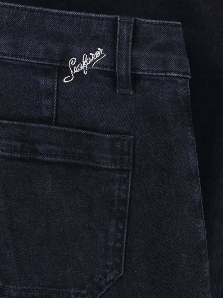 Seafarer Flared High-Rise Jeans With Dramatic Silhouette And Classic Features