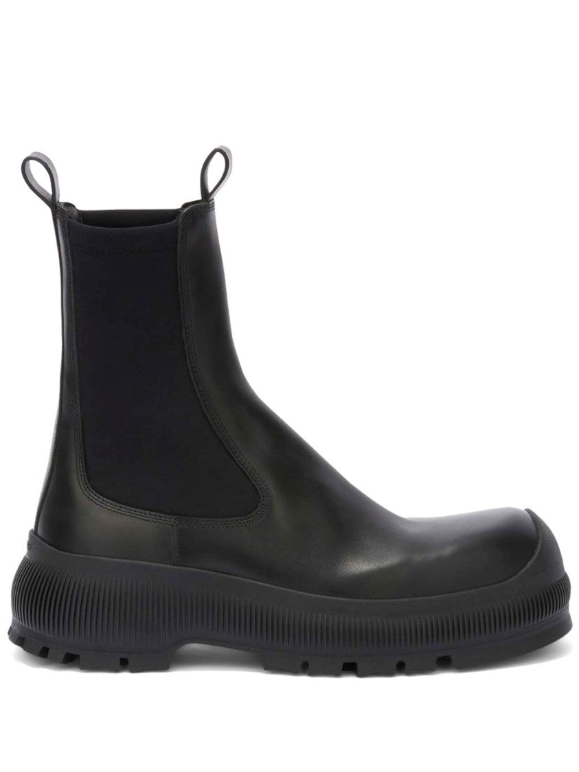 Jil Sander Slip-On Ankle Boots With Embossed Logo