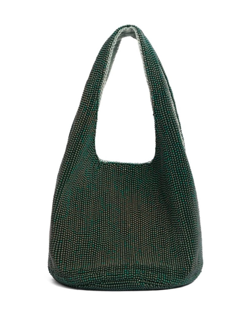 J. W. Anderson Textured Green Handbag With Cut-Out Handle