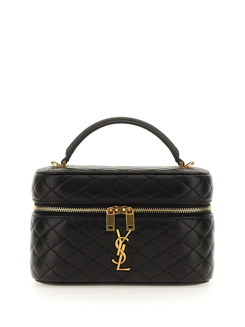 Saint Laurent Medium Quilted Lamb Leather Shoulder Bag With Gold-Tone Hardware