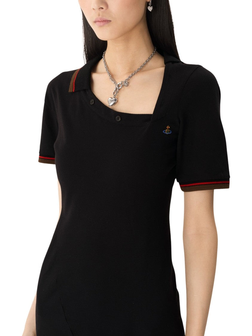 Vivienne Westwood Glory Asymmetrical Polo Mini Dress