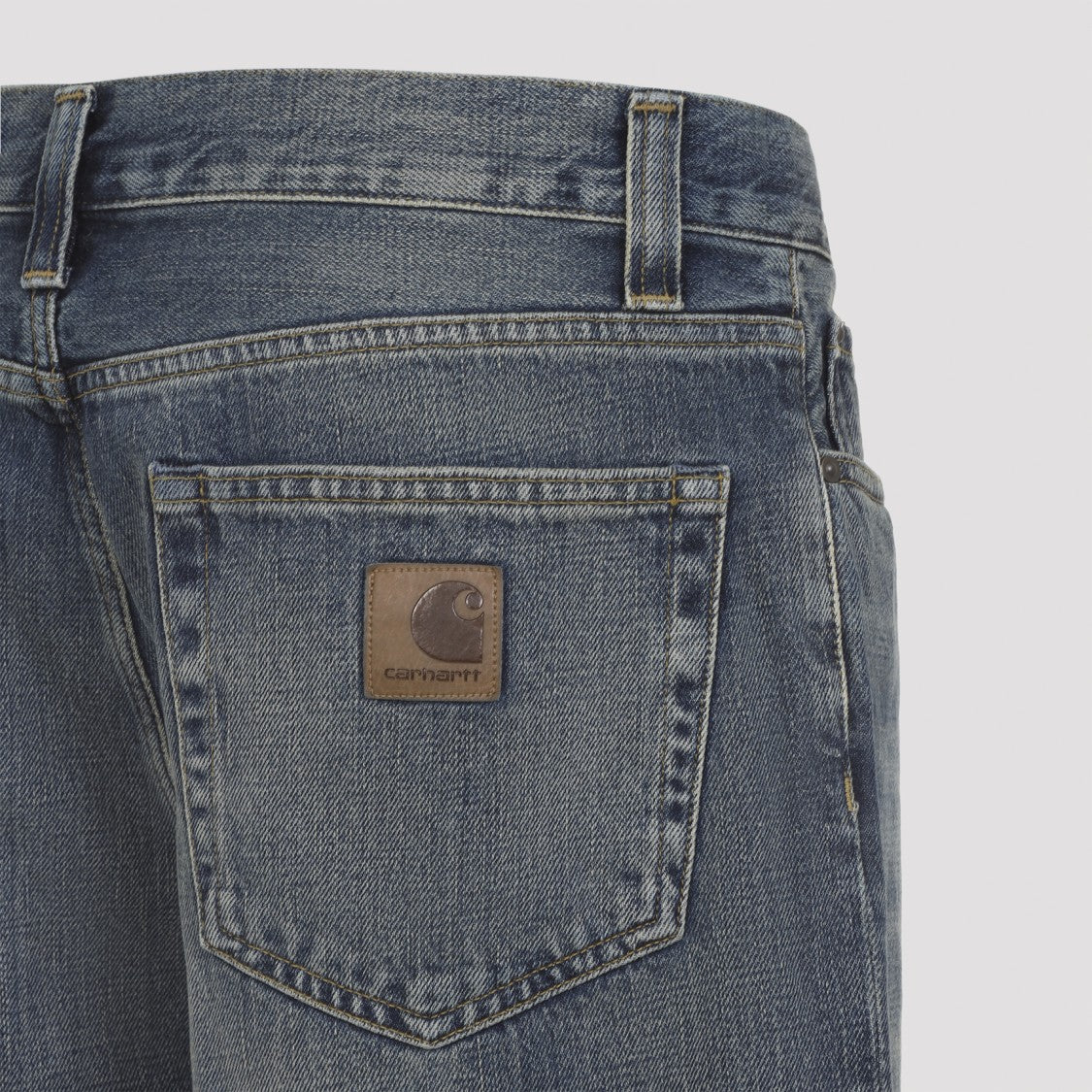 Carhartt Wip Classic Straight-Leg Trousers In Slightly Faded Blue Wash