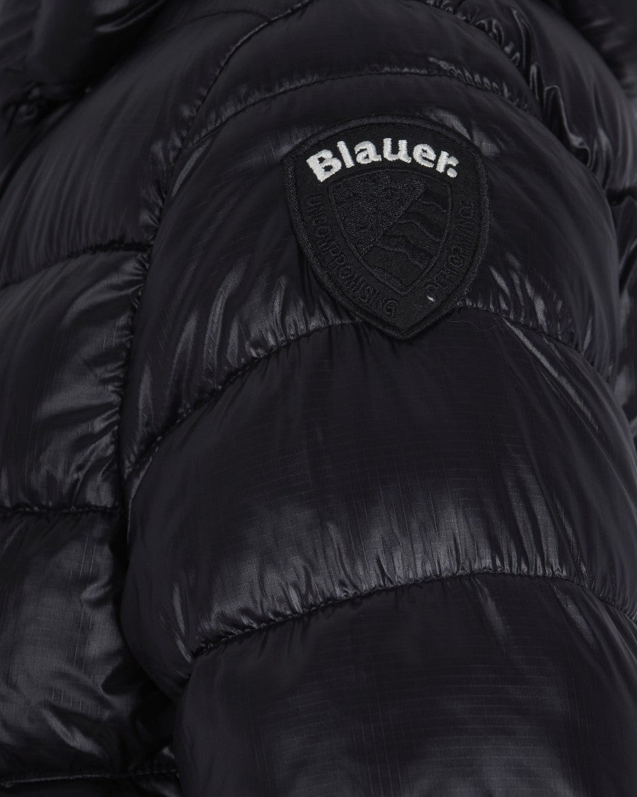 Blauer Black Caroll Water-Repellent Micro Rip Nylon Jacket