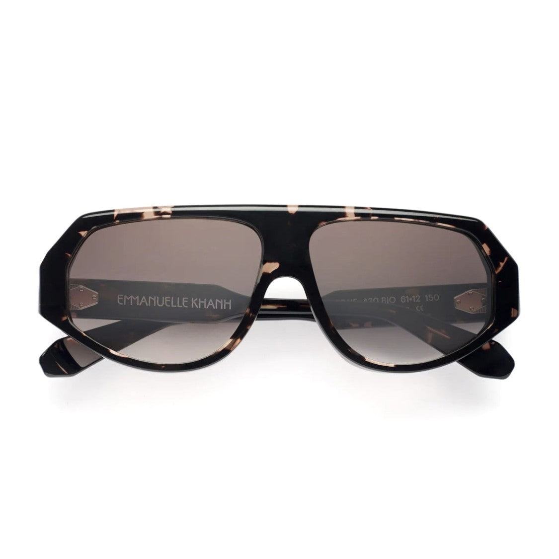 Emmanuelle Khanh Havana Ozone Acetate Sunglasses