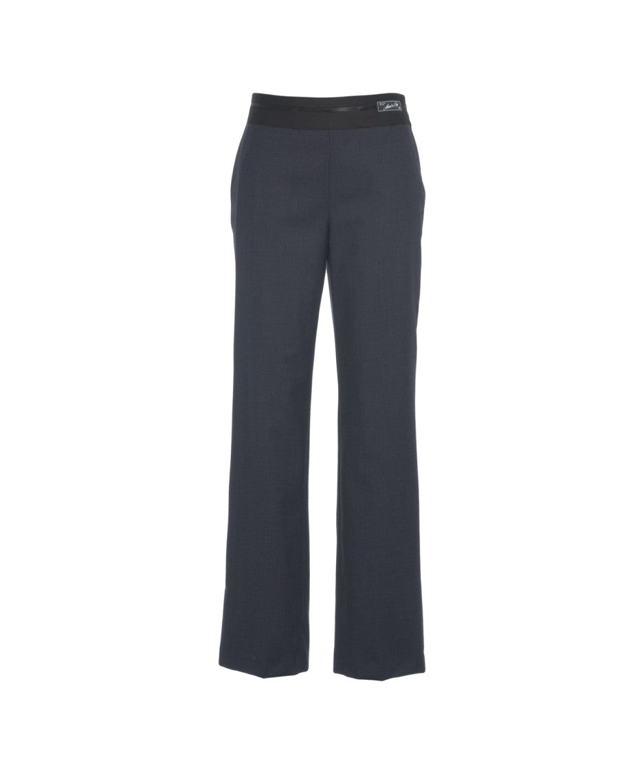 Erika Cavallini Wide-Leg Trousers With Fluid Cut And Elastic Waistband