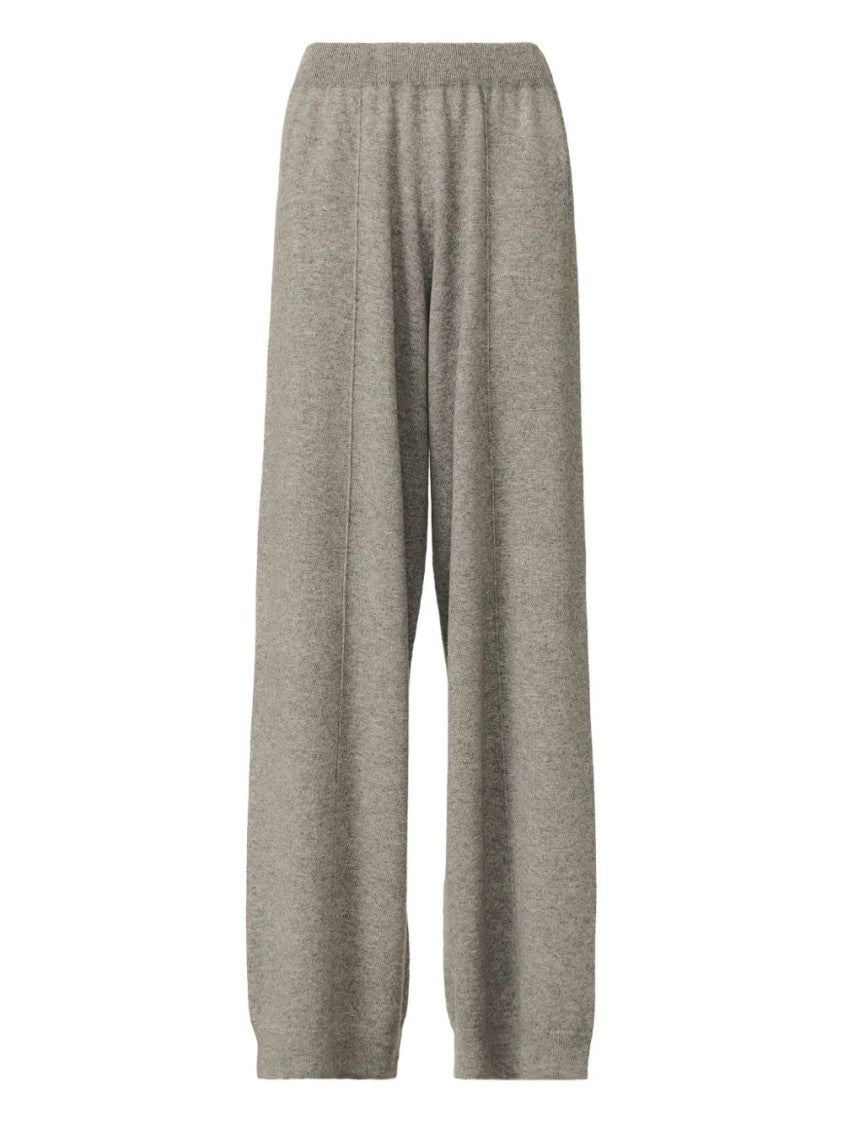 Fabiana Filippi Wide-Leg Grey Pants With Relaxed Silhouette And Soft Texture