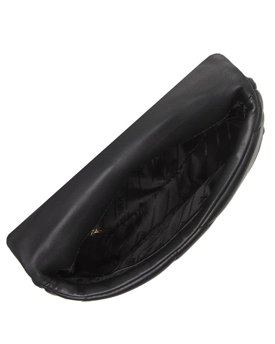 Patrizia Pepe Fly Puffy Crossbody Bag In Black