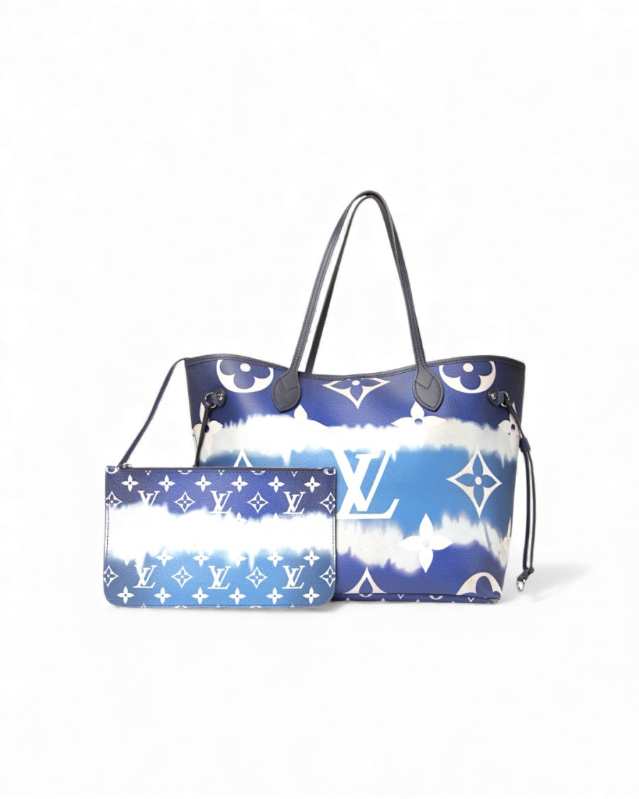 Louis Vuitton Neverfull Escale Mm Giant Blue Monogram