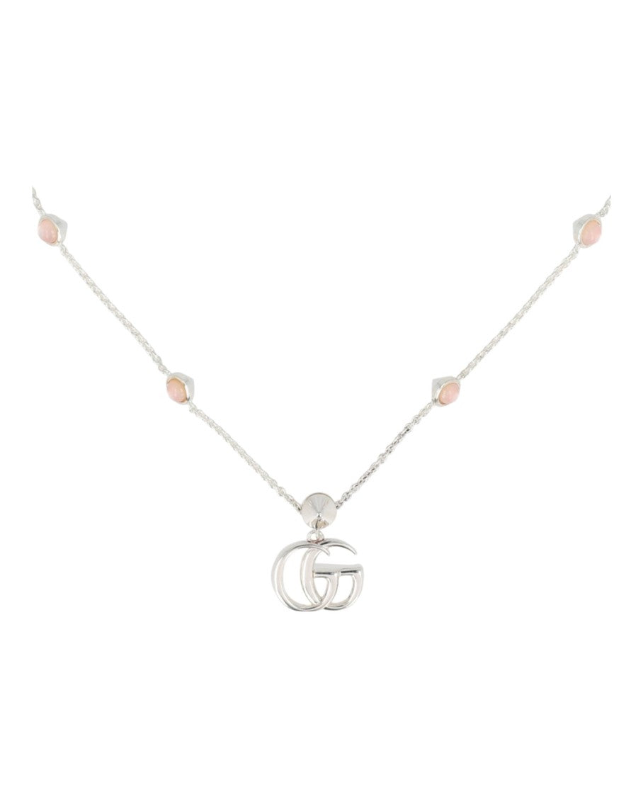 Gucci Mother-Of-Pearl Double G Necklace